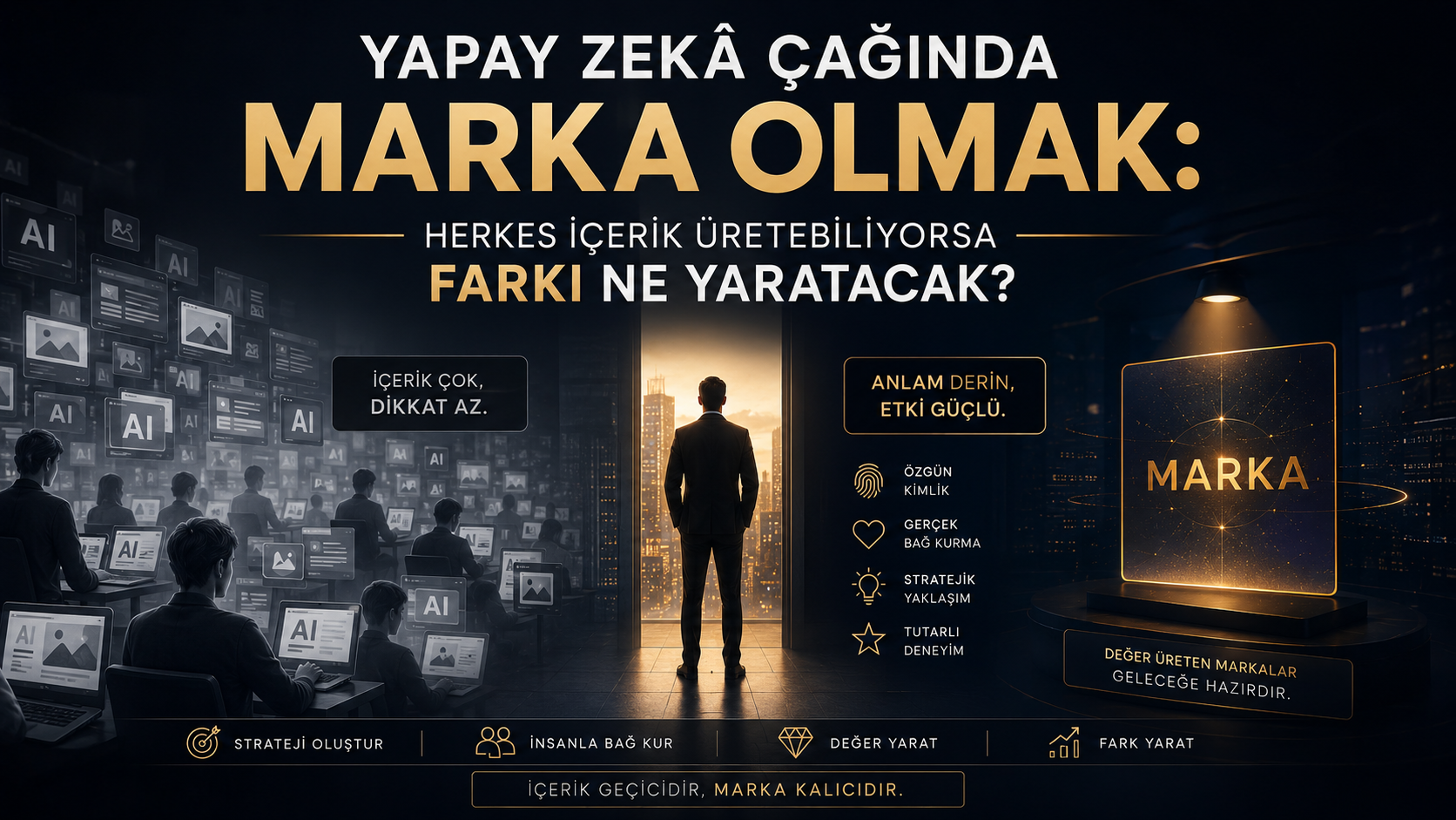 Yapay Zekâ Çağında Marka Olmak: Herkes İçerik Üretebiliyorsa Farkı Ne Yaratacak?